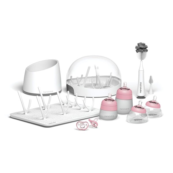 Nanobebe Breastmilk & Silicone Baby Bottle Ultimate Set